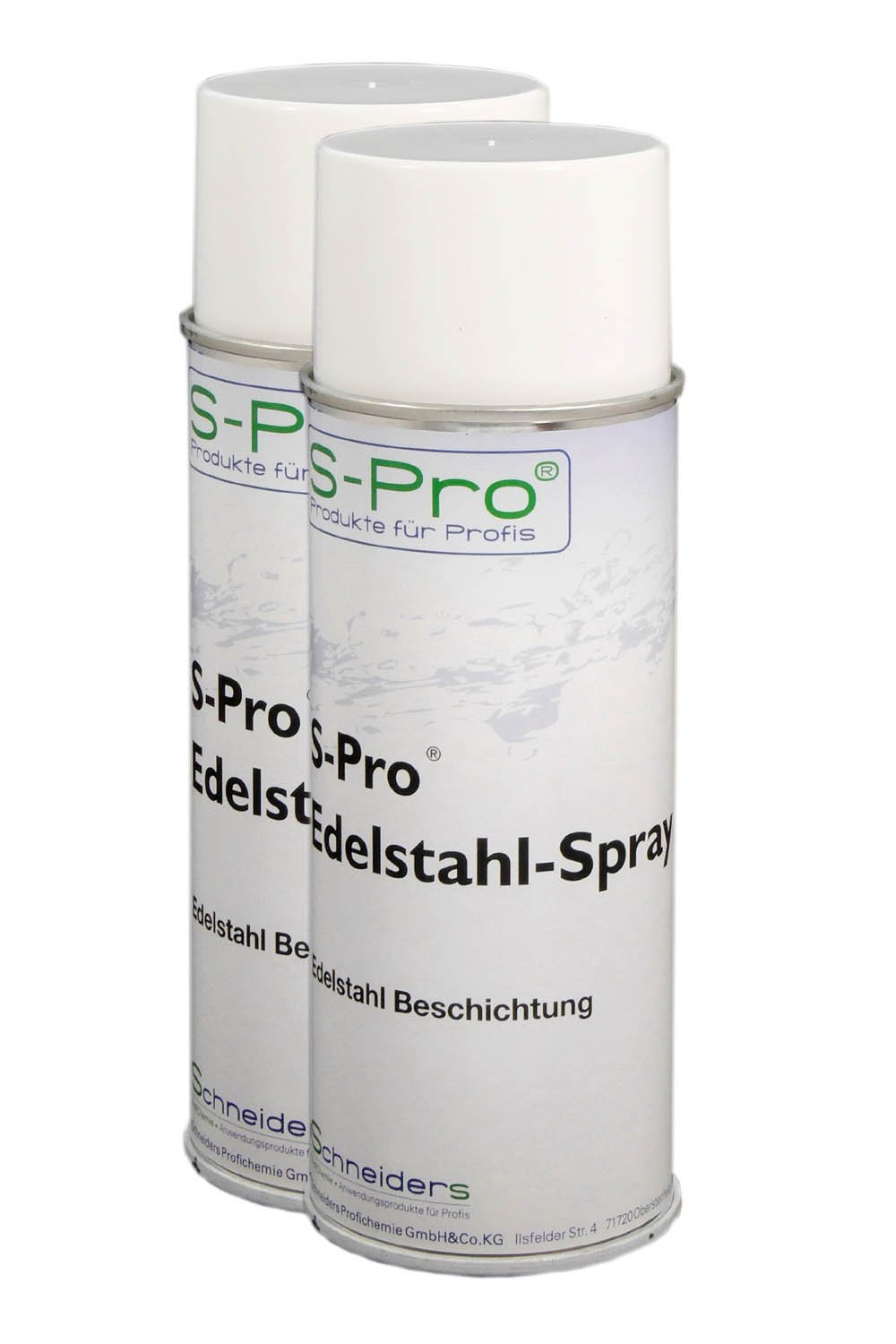 S-Pro Edelstahl-Spray Korrosionsschutz und Lackspray, Oberflächenbeschichtung Spray, Versiegelung, 2 x 400ml Dose im Set von S-Pro