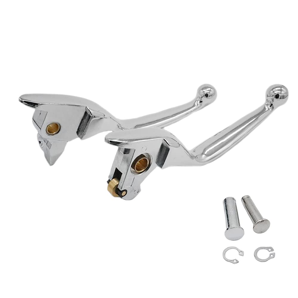 S SYUU Chrome Hebel Bremsgriff Aluminium Bremshebel Kupplungshebel kompatibel mit Harley Davidson Touring Electra Glide Ultra Classic Low FLHTCUL Road Glide FLTRX 2014-2016 S SYUU Chrome Hebel Bremsgriff Aluminium Bremshebel Kupplungshebel kompatibel mit Harley Davidson Touring Electra Glide Ultra Classic Low FLHTCUL Road Glide FLTRX 2014-2016 von S SYUU