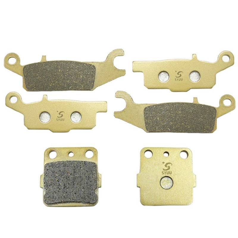 S SYUU Kupferfaser Motorrad Bremsbeläge Vorne Hinten kompatibel mit Yamaha ATV Raptor 250 R/YFM 250 R Raptor250 YFM250R 2008 2009 2010 2011 2012 2013 FA443F F444F FA084R von S SYUU