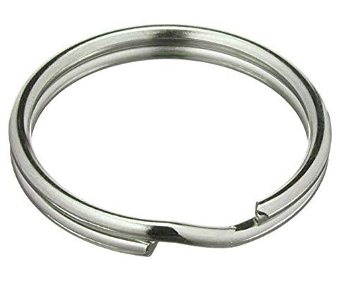 100 Schlüsselringe Ø 10 mm | Stahl | glänzend | Silber | Schlüssel Ringe Schlüsselanhänger Schlüsselring | Key Rings von S&S-Shop