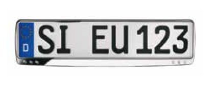 Chrom KFZ Kennzeichenhalter / Kennzeichenhalterung / Kennzeichenverstärker von S.B.J - Sportland