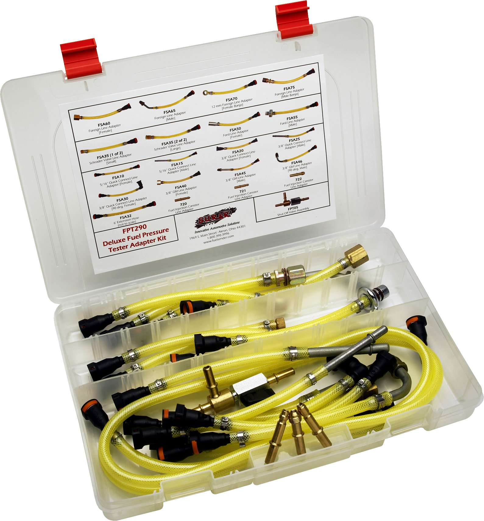 S.U.R. & R. FPT290 Deluxe Kraftstoffdruckprüfer-Adapter-Kit von S.U.R. and R Auto Parts