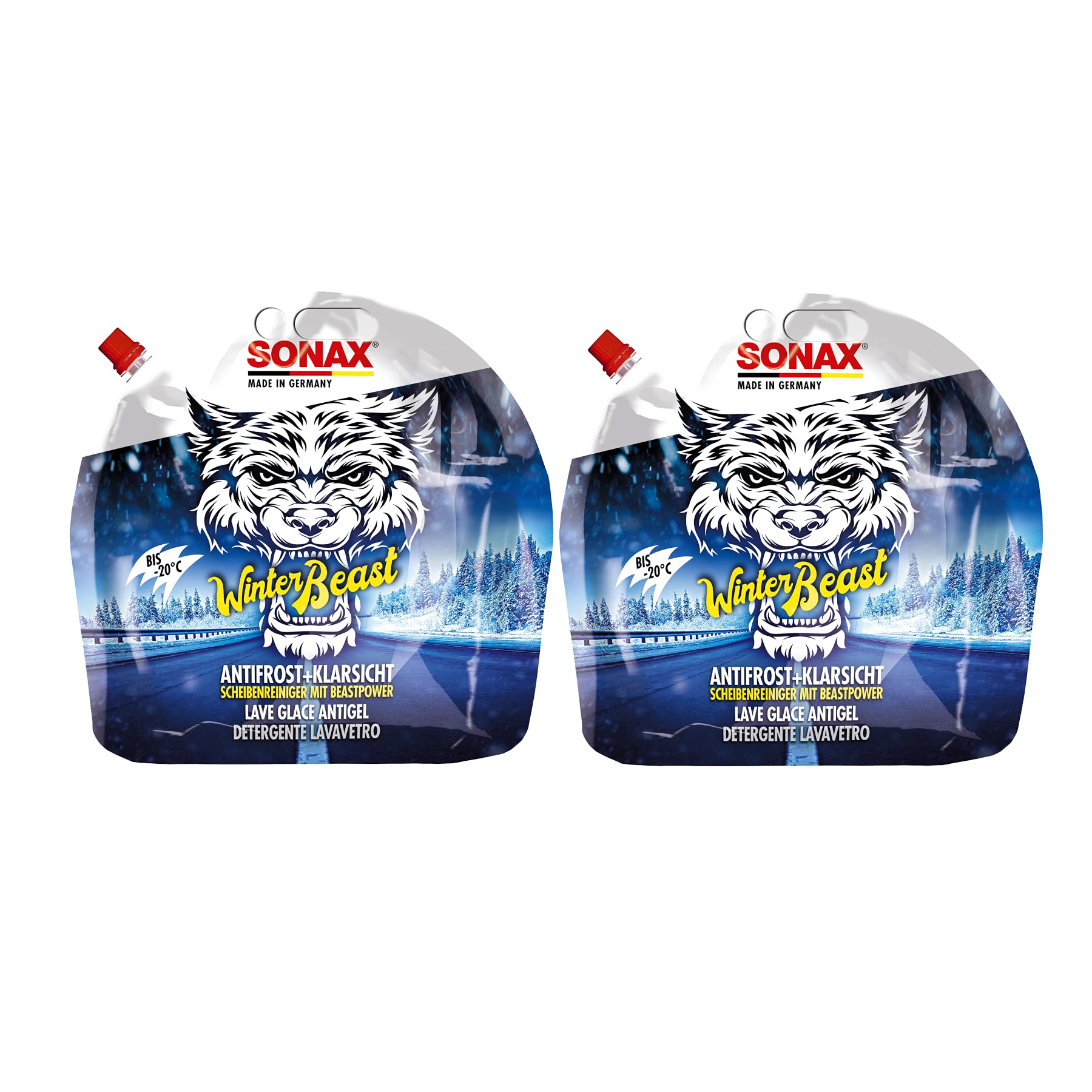 6L 6 Liter SONAX 01354410 WinterBeast Scheiben Frostschutz Konzentrat -20°C von S0NAX