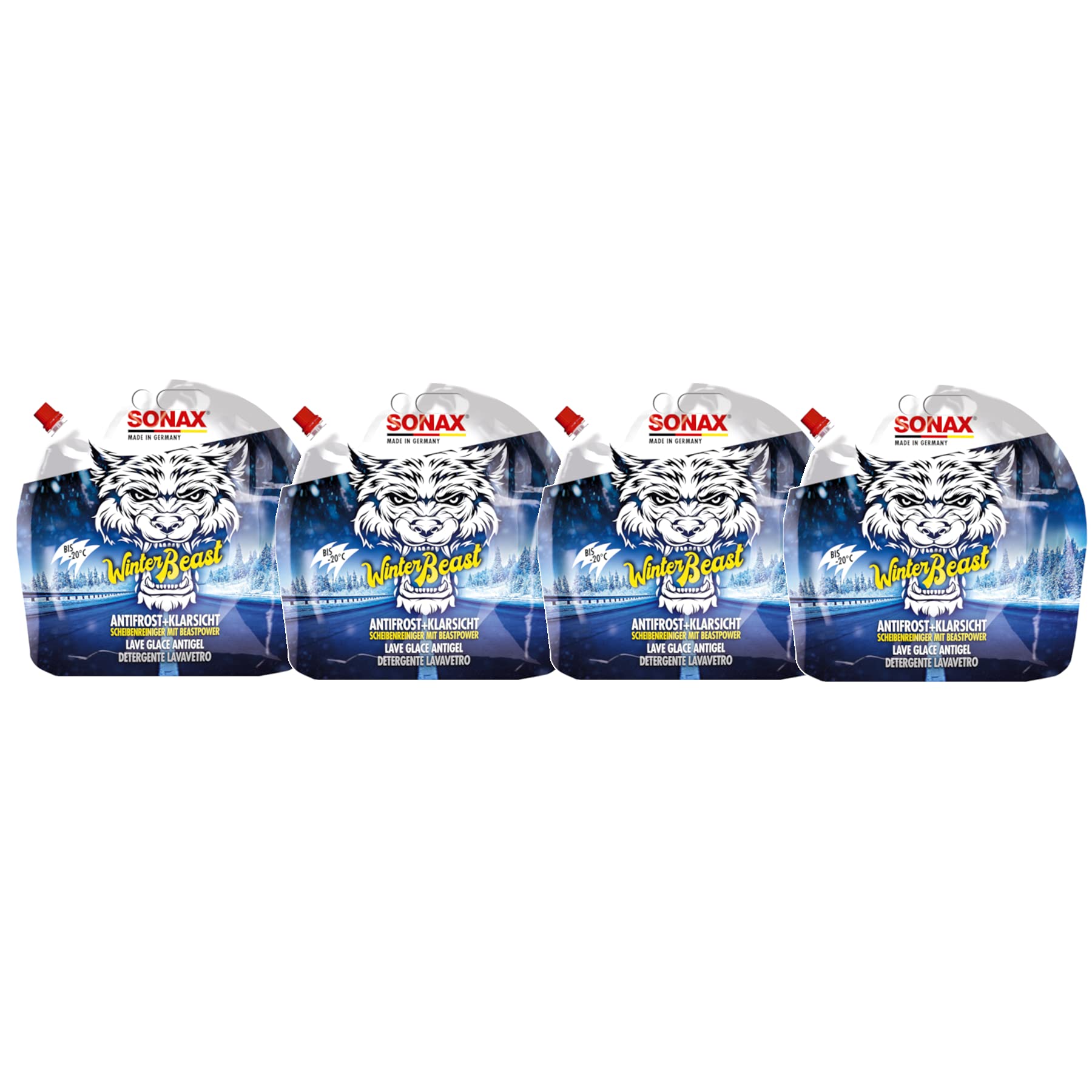 12L 12 Liter SONAX 01354410 WinterBeast Scheiben Frostschutz Konzentrat -20°C von SONAX