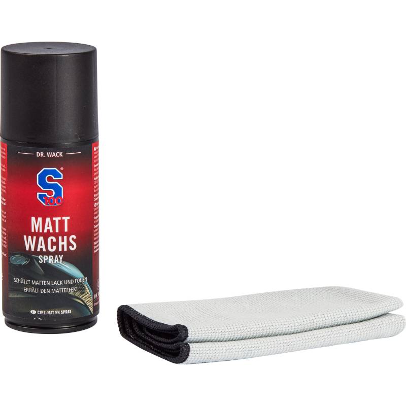 S100 Matt-Wachs Spray 250 ml inkl. Mikrofasertuch von S100