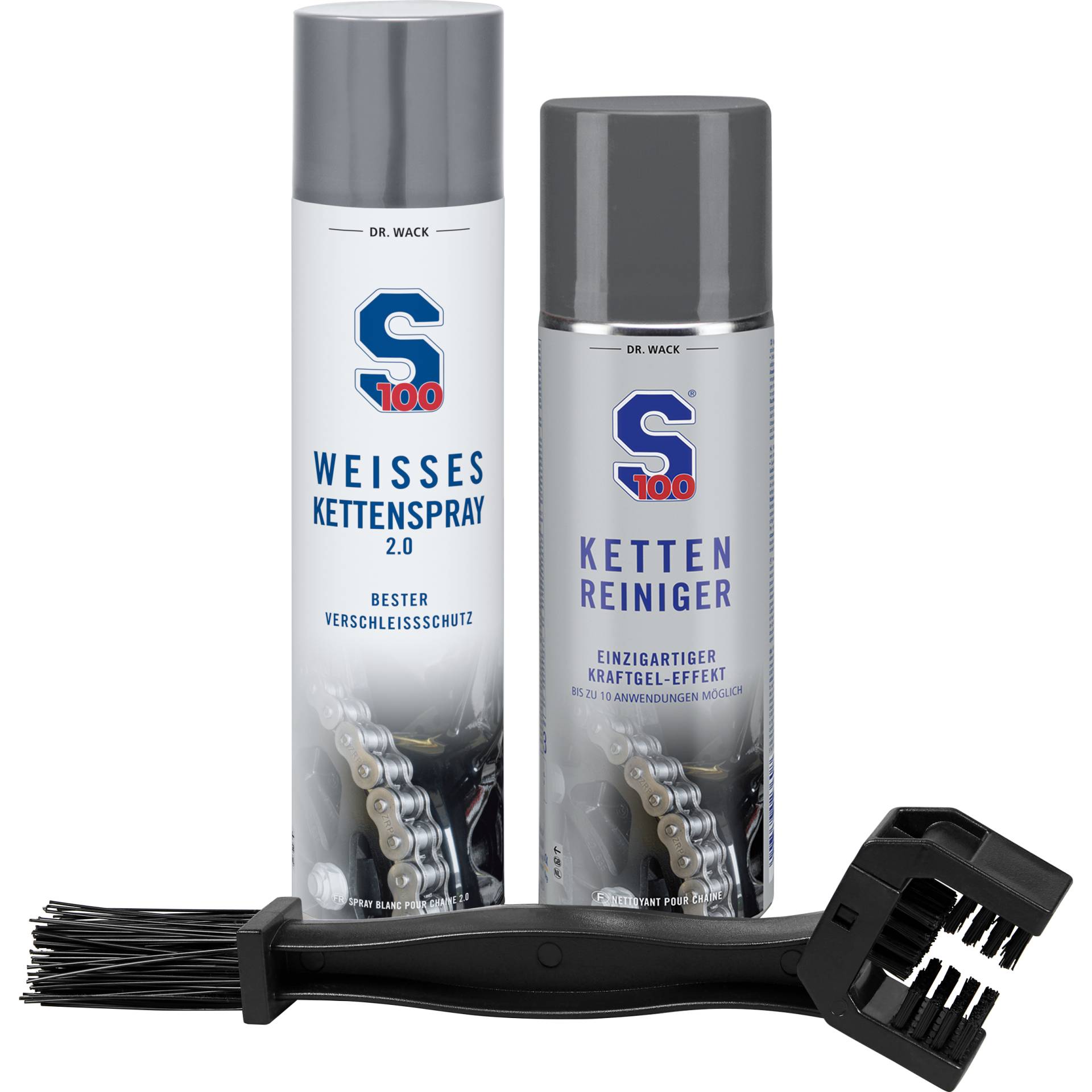 S100 Weisses Kettenspray 2.0 /Kettenreiniger+Kettenbürste S100 Weisses Kettenspray 2.0 /Kettenreiniger+Kettenbürste von S100