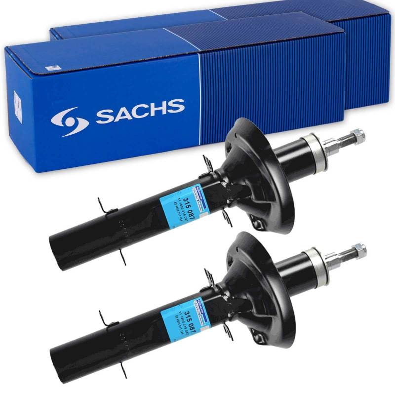 2x SACHS 315087 Stoßdämpfer Vorderachse für BORA (1J2) BAUJAHR 10.98-09.05, von SACHS