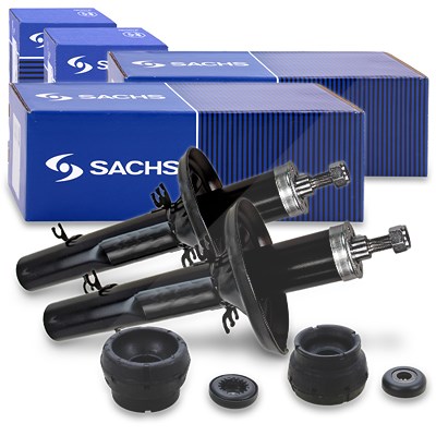 Sachs 2x Stoßdämpfer Vorderachse +Domlager für Audi, Seat, Skoda, VW von SACHS