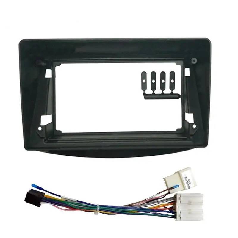 Auto-Audio-Rahmen 9 Zoll Autorahmen Blende Android Audio Fitting Adapter Dash Trim Kit for Mitsubishi Grandis 2003-2011 Autoradio Radioblende Doppel(Frame Cable) von SAEHEDRDDF