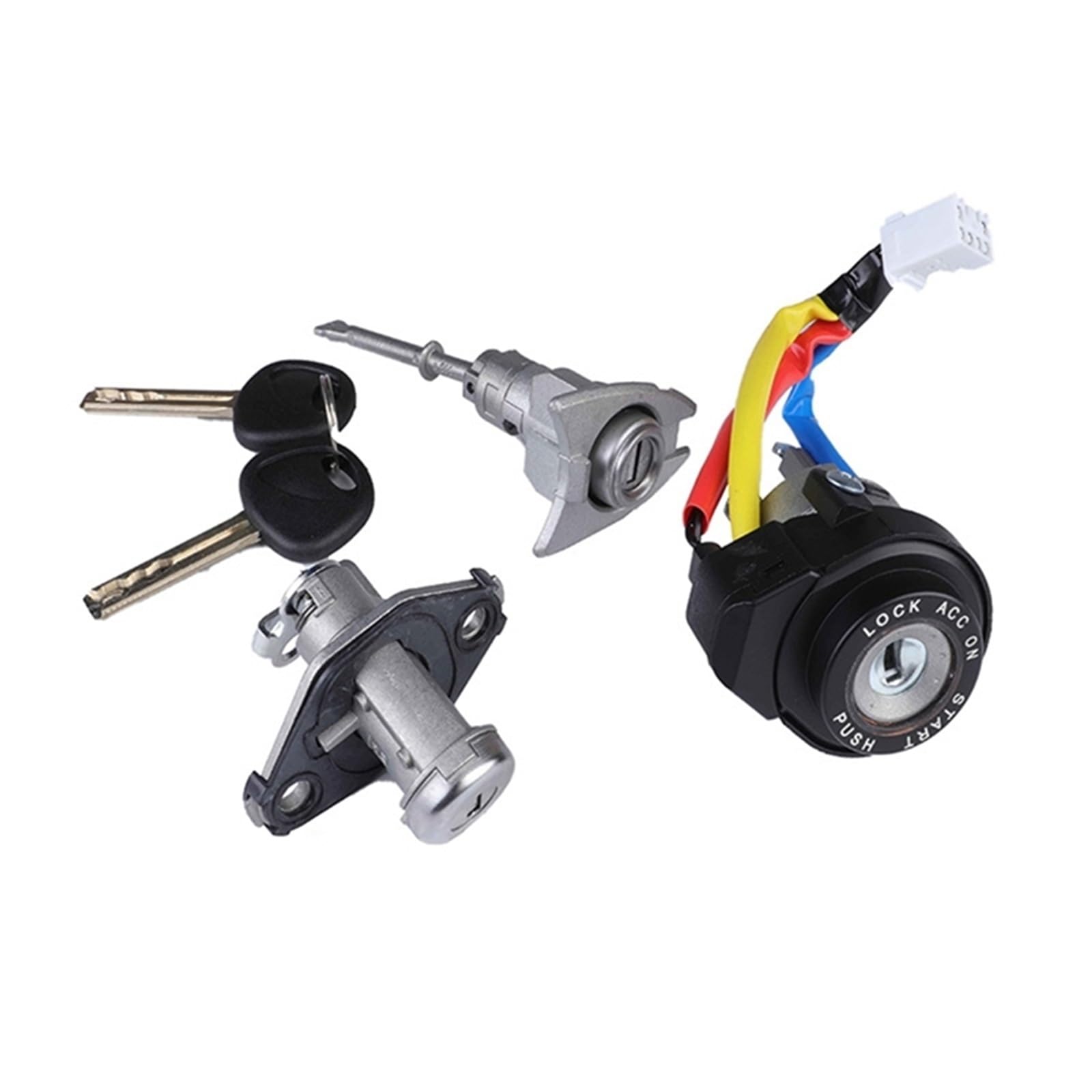 Zündschloss Starterschalter mit Schlüssel Ersatz 8197003SA00 Auto-Zündschalter-Zylinderschloss-Set mit 2 Schlüsseln/Passend for Hyundai Sonata Autozubehör Auto Zündschalter Lock Barrel Starterschalt von SAEHEDRDDF