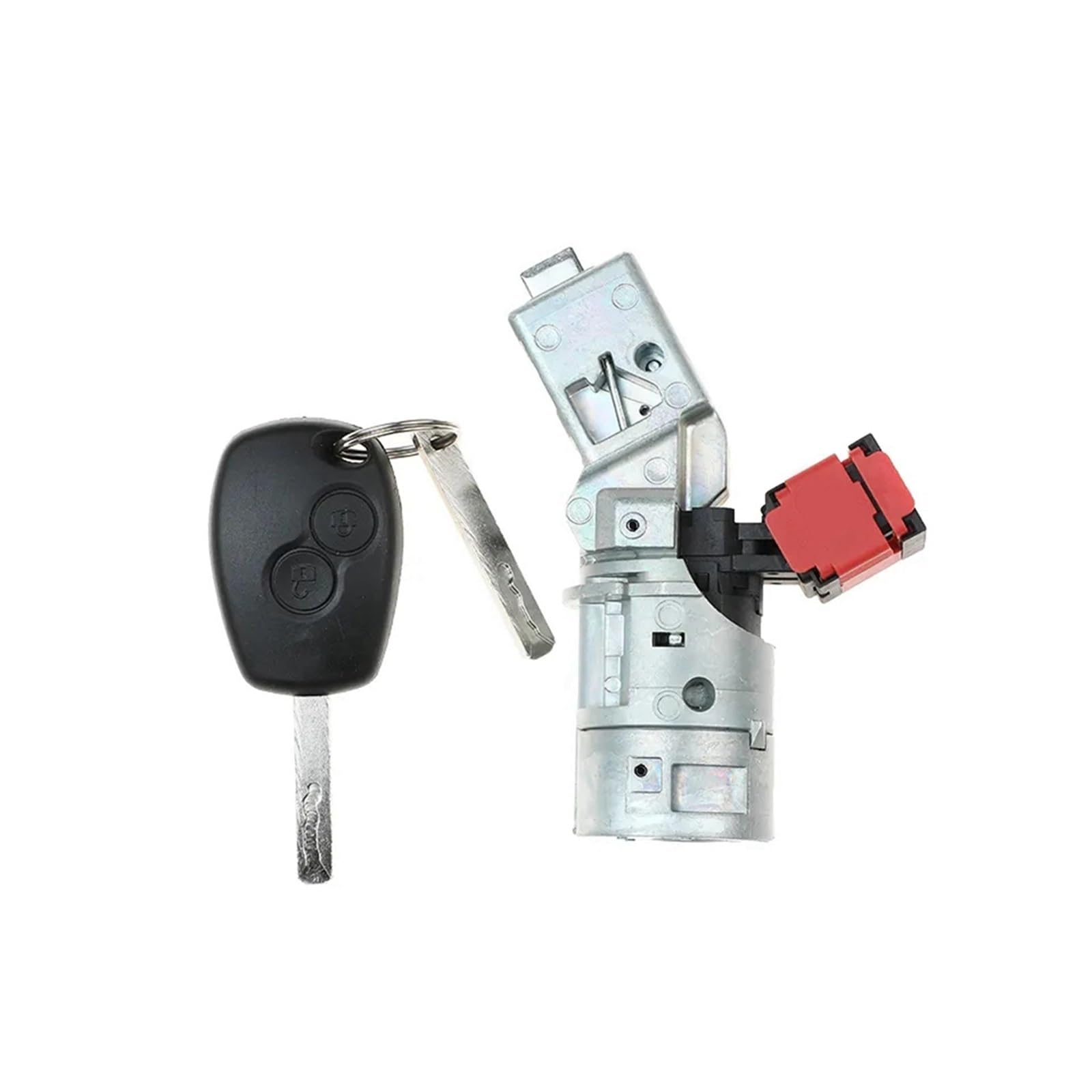 Zündschloss Starterschalter mit Schlüssel Ersatz Auto-Zündschlosszylinder-Starterschalter mit Schlüsselzündschlosszylinder/Passend for Renault 8200214168 806010030R 7701208408 Auto Zündschalter Lock von SAEHEDRDDF