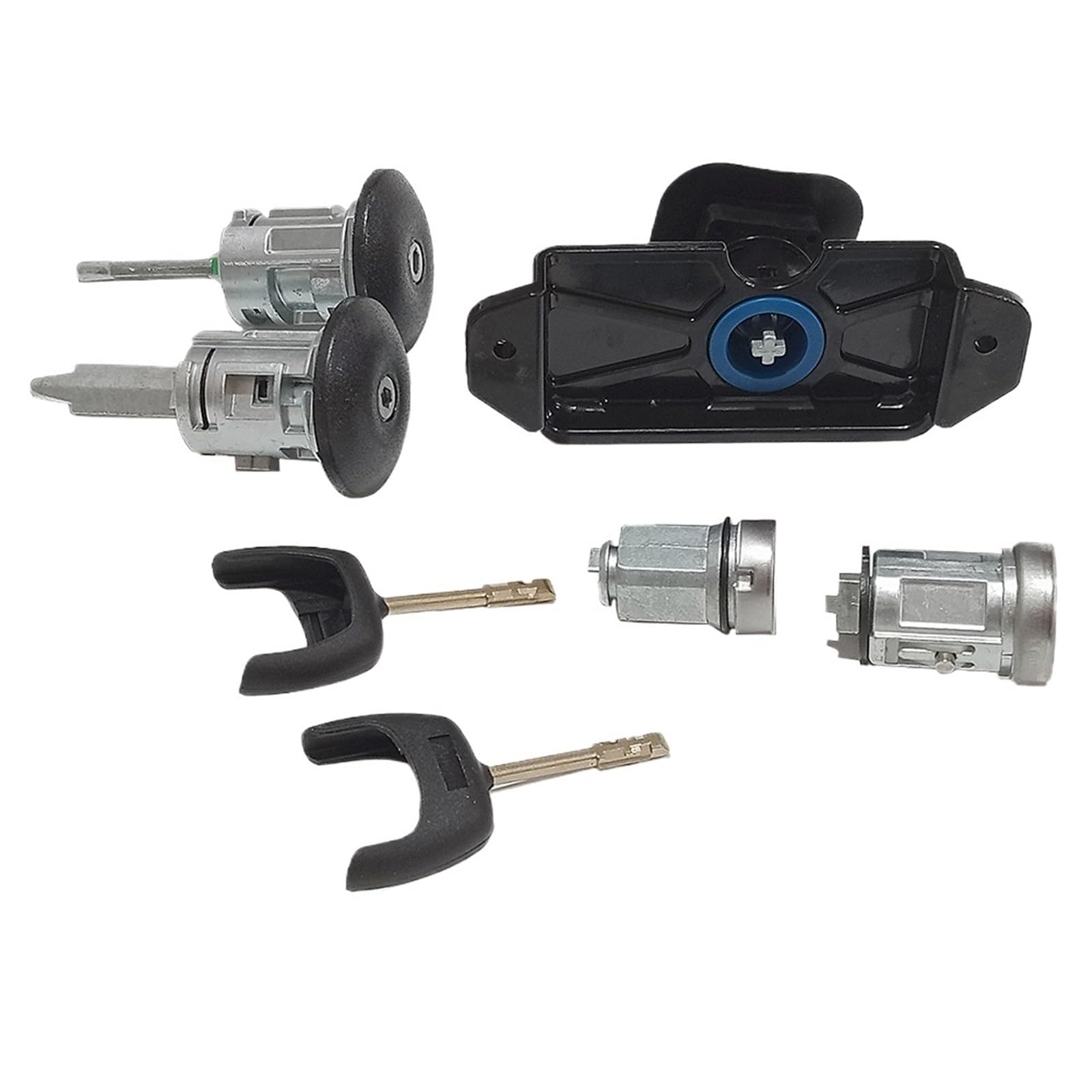 Zündschloss Starterschalter mit Schlüssel Ersatz KOMPLETTES SCHLOSSSET ZÜNDSCHALTER LINKS RECHTS TÜRSCHLOSS KOFFERRAUMSCHLOSS 6C1AV22050XB 4874508 4874507 /FIT for FORD TRANSIT MK7 2006-2011 Auto Zünd von SAEHEDRDDF