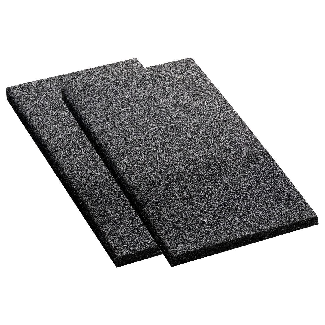 SAFE ELASTIC PROFIMAT® 2er Set Reifenschoner & Auffahrrampe 50x25x1-3 cm | Recycling Gummigranulat | Reifenschutzmatte flach von safe elastic