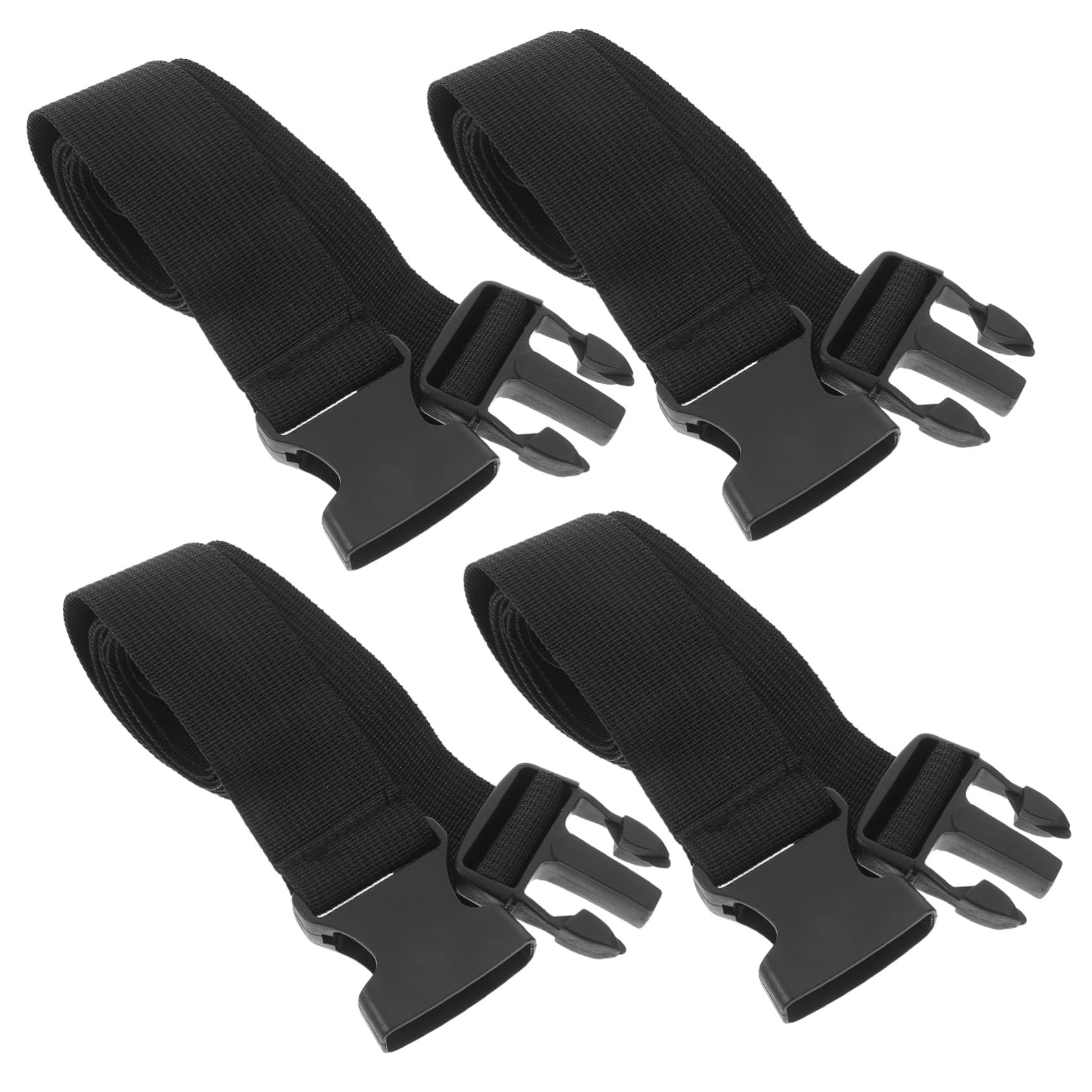 SAFIGLE 4 Stück Multifunktioneller Gurt Rucksackgurte Fahrrad-Lastengurte Verpackungsgurte Schnallengurte Verstellbare Spanngurte Koffer gurtband Schnalle aus Kunststoff Schwarz SAFIGLE 4 Stück Multifunktioneller Gurt Rucksackgurte Fahrrad-Lastengurte Verpackungsgurte Schnallengurte Verstellbare Spanngurte Koffer gurtband Schnalle aus Kunststoff Schwarz von SAFIGLE