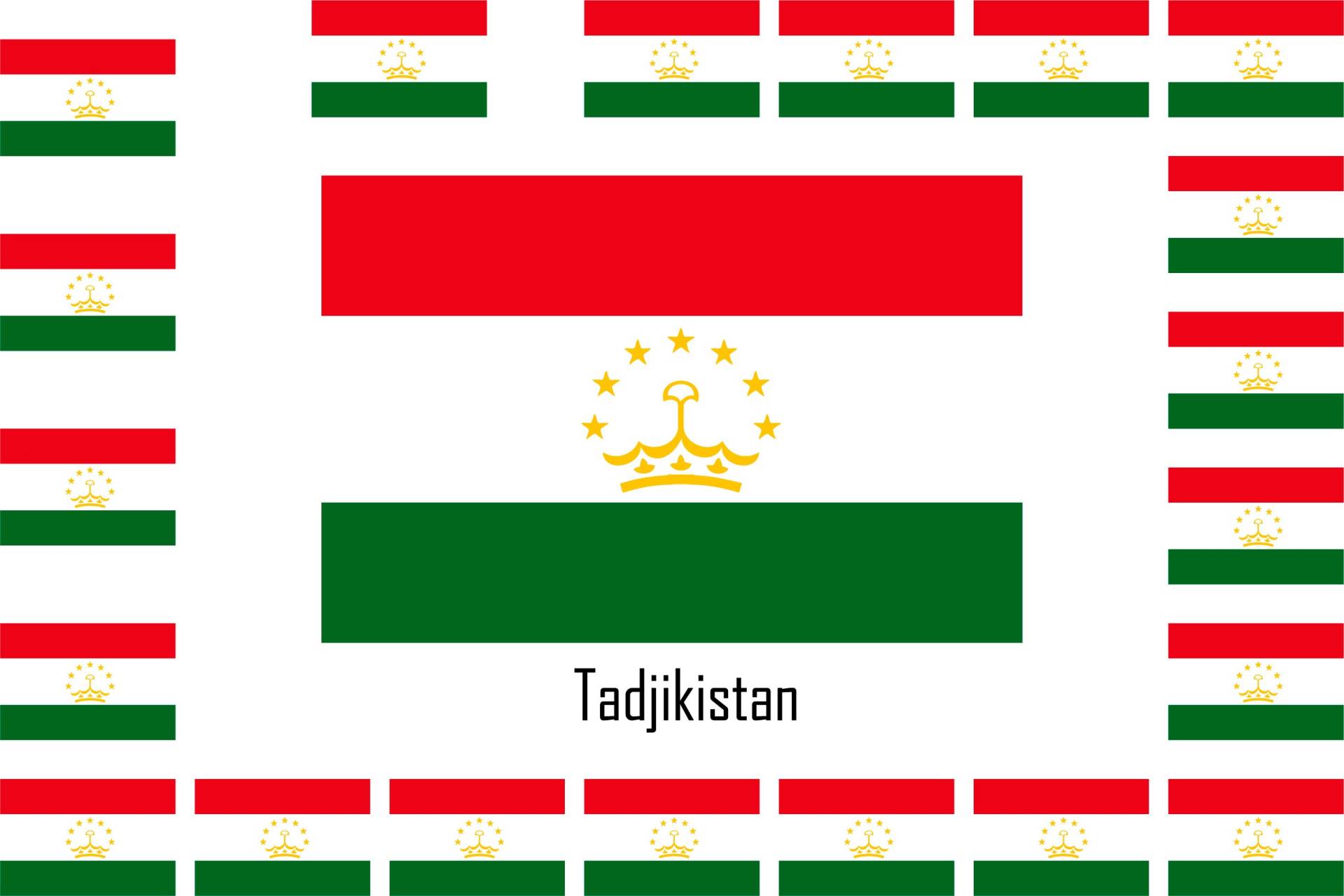 SAFIRMES 15 selbstklebende Vinyl-Aufkleber, Flagge, Tadjikistan-Tajikistan-Tayikistan von SAFIRMES