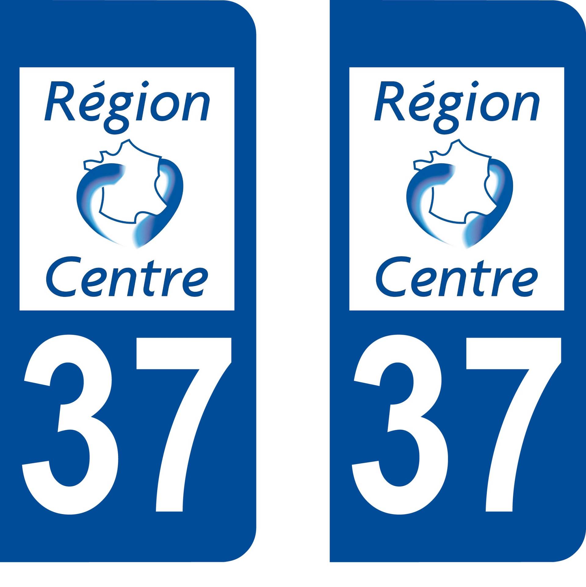 SAFIRMES 2 Auto-Nummernschild-Aufkleber 37 Indre et Loire Department 37 abgerundete Ecken SAFIRMES 2 Auto-Nummernschild-Aufkleber 37 Indre et Loire Department 37 abgerundete Ecken von SAFIRMES