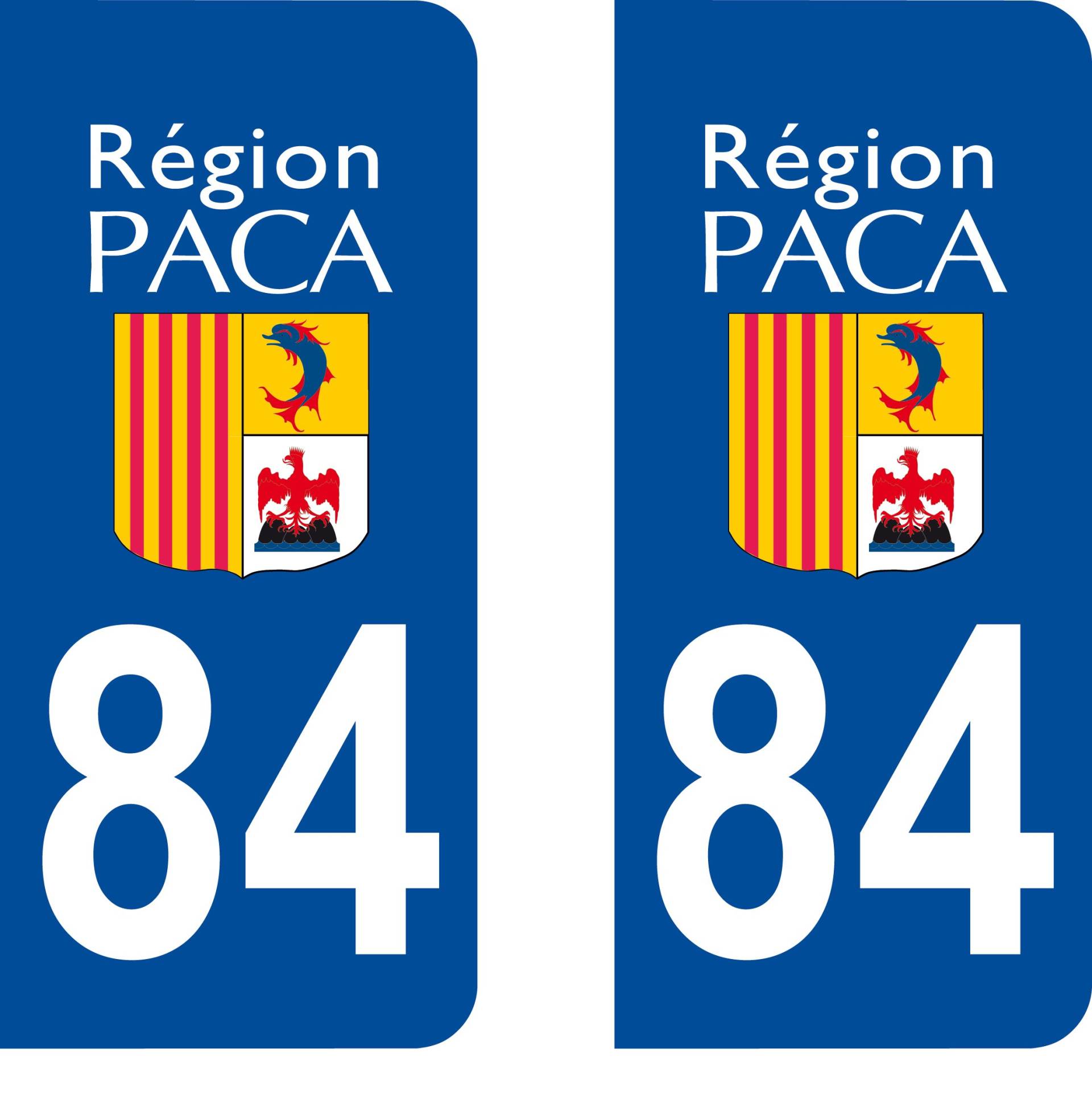 Safimes Nummernschild-Aufkleber für das französische Departement – Provence Alpes Côte d'Azur / 84 Vaucluse Safimes Nummernschild-Aufkleber für das französische Departement – Provence Alpes Côte d'Azur / 84 Vaucluse von SAFIRMES