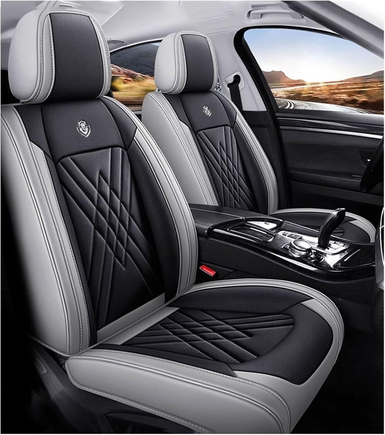 SAHFEE Sitzbezüge Auto Autositzbezüge Universal Set für Jaguar XE 20t/XE 20d R-Sport/XE 20t R-Sport/XE 25t R-Sport/XE 35t R-Sport/XE S/XE SV Auto Zubehör,grau SAHFEE Sitzbezüge Auto Autositzbezüge Universal Set für Jaguar XE 20t/XE 20d R-Sport/XE 20t R-Sport/XE 25t R-Sport/XE 35t R-Sport/XE S/XE SV Auto Zubehör,grau von SAHFEE