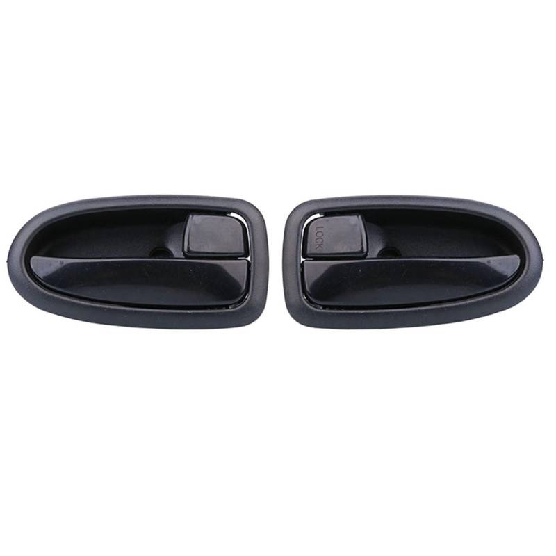 Auto-Innentürgriff Für Hyundai Für Matrix 2001 2002 2003 2004 2005 2006 2007 2008 2009 2010 Autozubehör Schwarz Chrom Innentürgriff Innentürgriffe Autotürgriff(Black 1 Pair) von SAIBOL