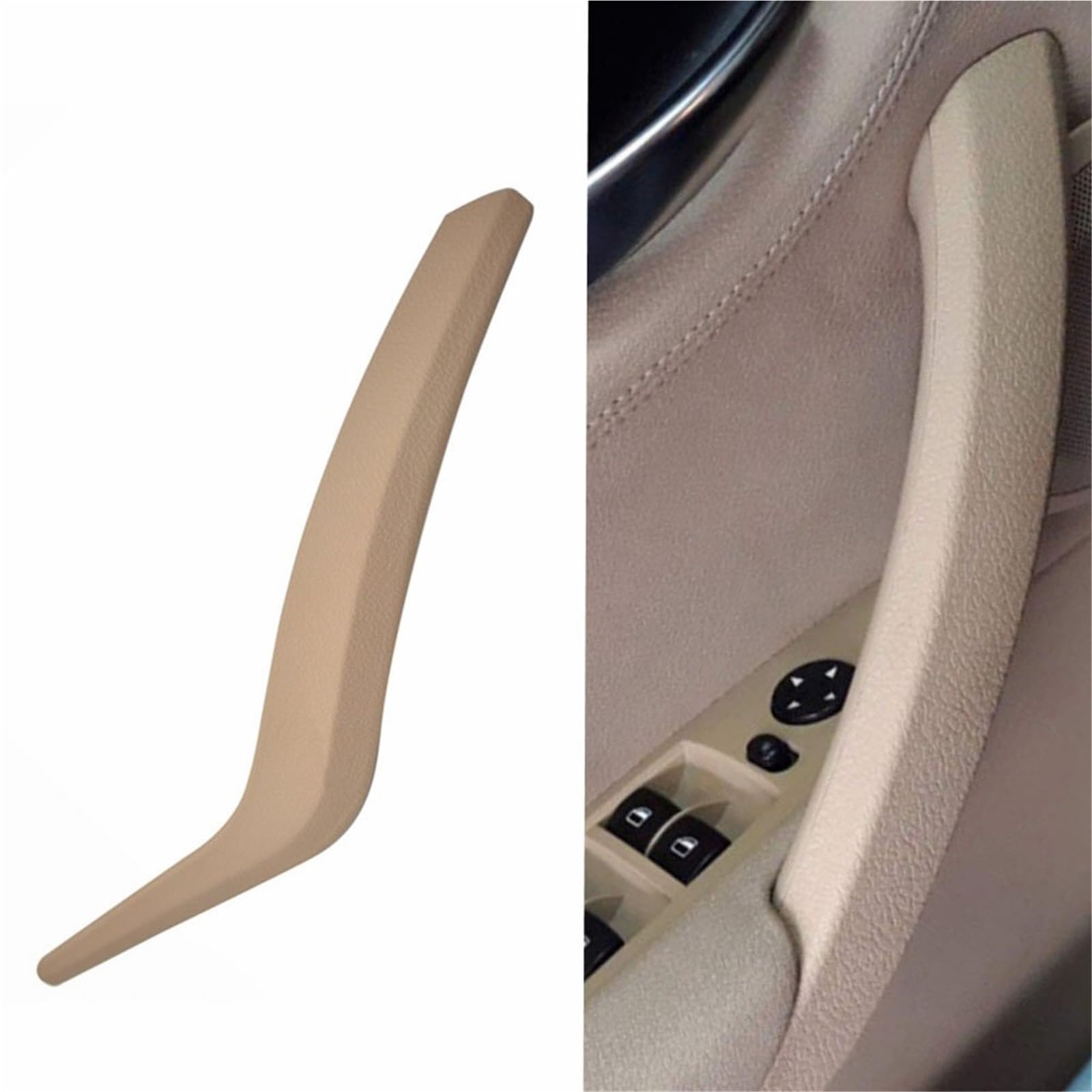 Auto-Innentürgriff Für X1 Für E84 2010 2011 2012 2013 2014 2015 2016 Set Auto Innengriff Innentür Armlehne Panel Pull Trim Abdeckung Autotürgriff(Beige-Left) von SAIBOL