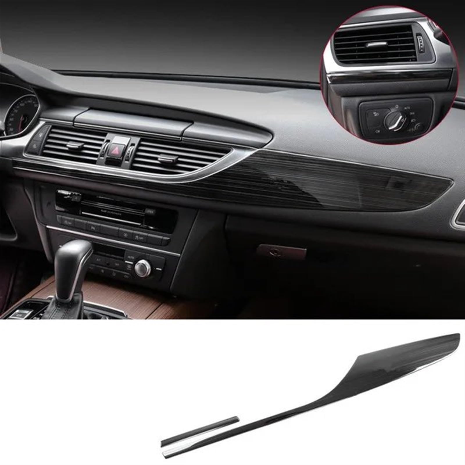 Dekoration Der Mittelkonsole Für A6 Für C7 2012 2013 2014 2015 2016-2018 Innenzubehör Auto Styling Kohlefaser Konsole Armaturenbrett Dekoration Panel Abdeckung Aufkleber Trim Automobilinnenraum(Schwar Dekoration Der Mittelkonsole Für A6 Für C7 2012 2013 2014 2015 2016-2018 Innenzubehör Auto Styling Kohlefaser Konsole Armaturenbrett Dekoration Panel Abdeckung Aufkleber Trim Automobilinnenraum(Schwar von SAIBOL