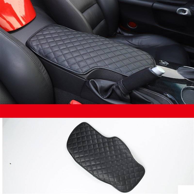 Dekoration Der Mittelkonsole Für Chevrolet Für Corvette Für C6 2005 2006 2007 2008 2009 2010 2011 2012 2013 Autositz Armlehne Mittelkonsole Box Schutzhülle Autozubehör Automobilinnenraum(Schwarz) von SAIBOL