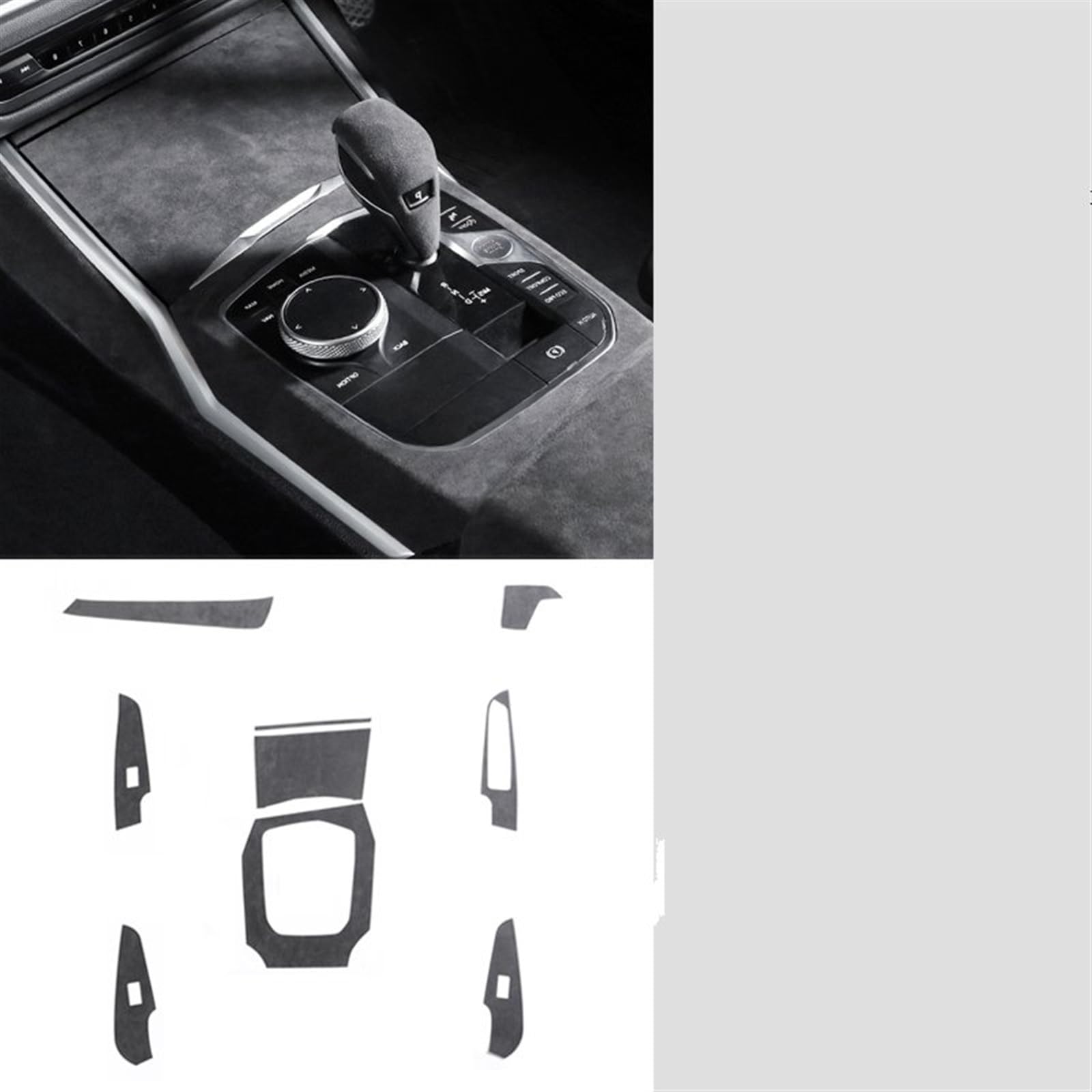 Dekoration Der Mittelkonsole Für G20 Für G28 Für G23 Für Serie 3 4 2020 Center Konsole Schaltknauf Panel Abdeckung Trim Set Aufkleber Auto Innen Zubehör Automobilinnenraum(RHD 9 PCS) von SAIBOL