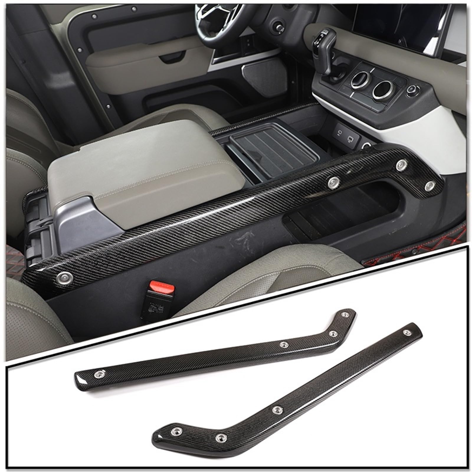 Dekoration Der Mittelkonsole Für Land Für Rover Für Defender 90 110 2020 2021 2022 ABS Carbon Faser Auto Center Konsole Panel Seite Trim Streifen Abdeckung Innen Ersatz Teile Automobilinnenraum(Real c Dekoration Der Mittelkonsole Für Land Für Rover Für Defender 90 110 2020 2021 2022 ABS Carbon Faser Auto Center Konsole Panel Seite Trim Streifen Abdeckung Innen Ersatz Teile Automobilinnenraum(Real c von SAIBOL