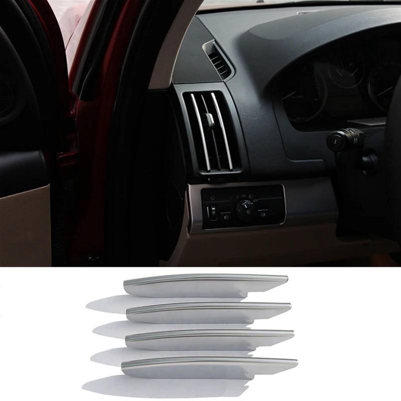 Dekoration Der Mittelkonsole Für Land Für Rover Für Freelander 2 2007 2008 2009 2010 2011-2015 ABS Auto Innen Zubehör Auto Lenkrad AC Vent Outlet Knopf Türgriff Abdeckung Trim Automobilinnenraum(10) von SAIBOL