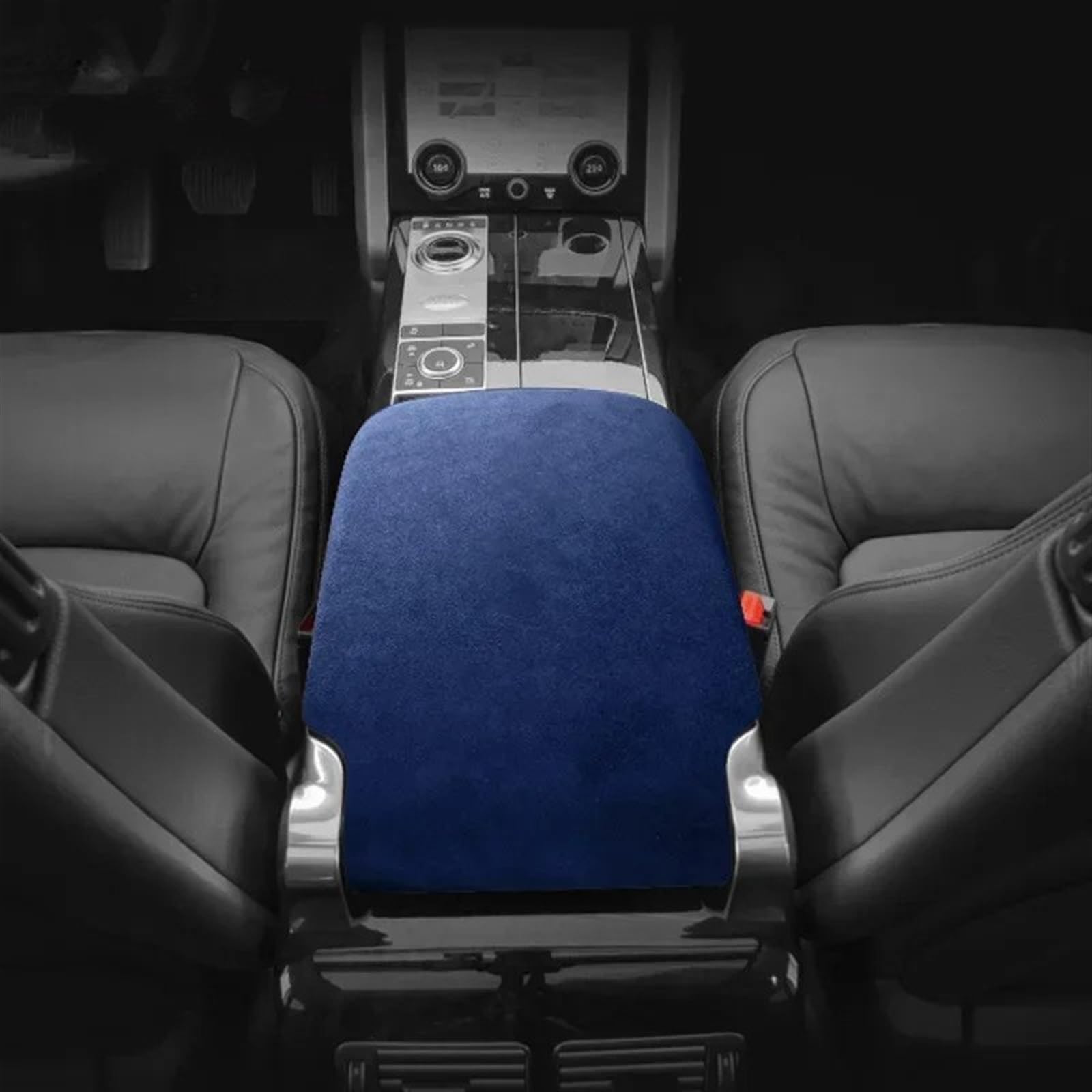 Dekoration Der Mittelkonsole Für Land Für Rover Für Range Für Rover 2022 Auto Zubehör Innenräume Center Console Armlehne Box Schutzhülle Aufkleber Trim Automobilinnenraum(Blau) von SAIBOL
