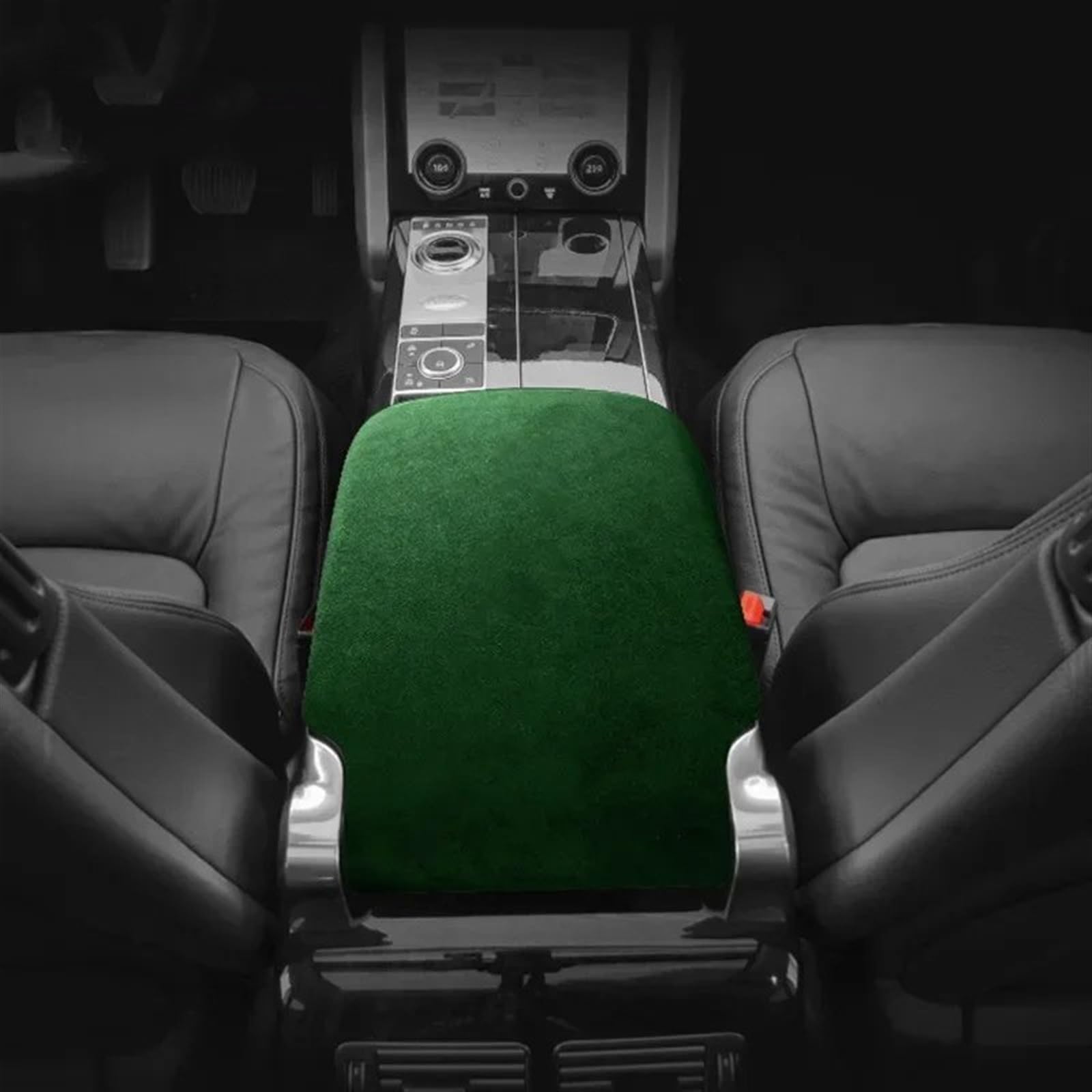 Dekoration Der Mittelkonsole Für Land Für Rover Für Range Für Rover 2022 Auto Zubehör Innenräume Center Console Armlehne Box Schutzhülle Aufkleber Trim Automobilinnenraum(Dark Green) von SAIBOL