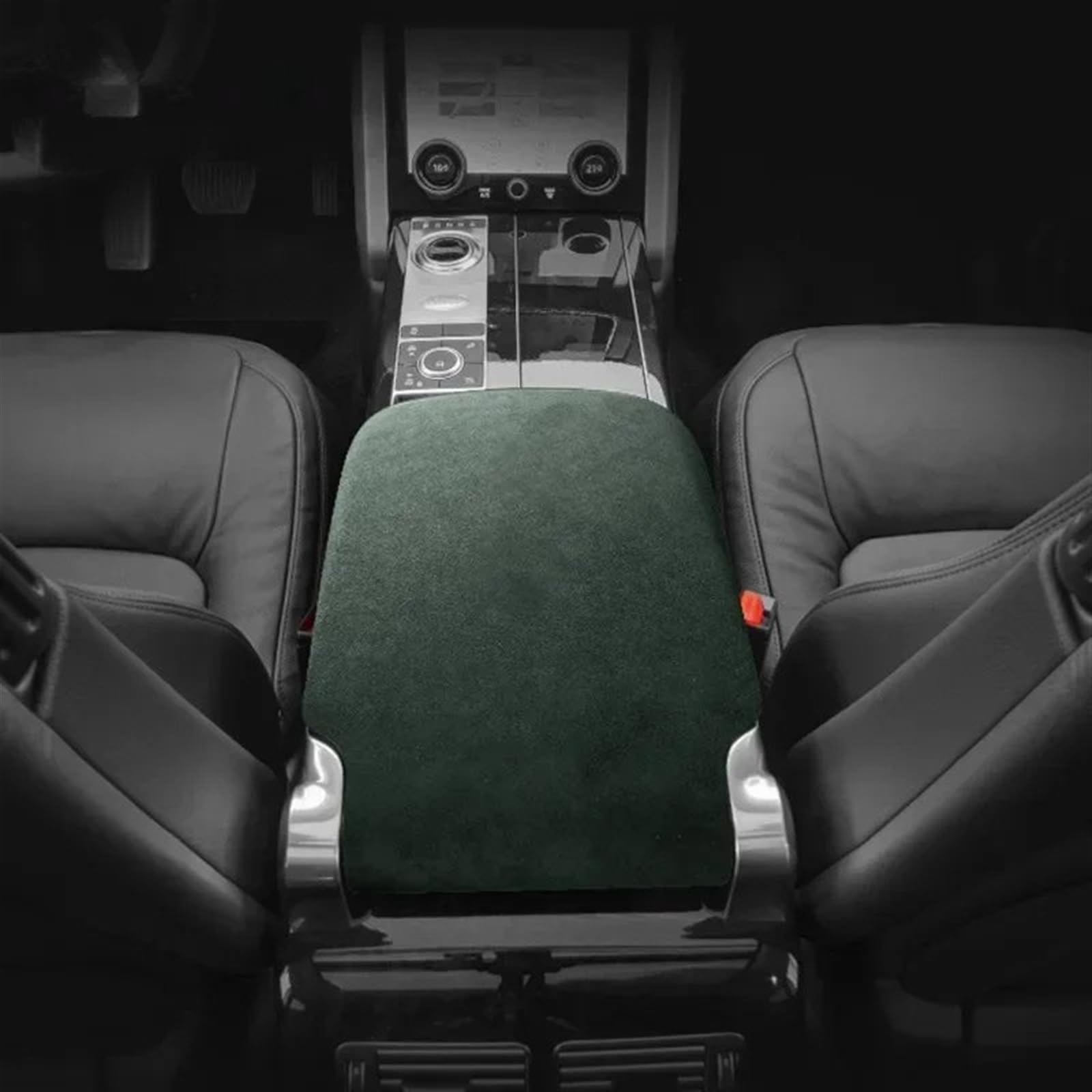 Dekoration Der Mittelkonsole Für Land Für Rover Für Range Für Rover 2022 Auto Zubehör Innenräume Center Console Armlehne Box Schutzhülle Aufkleber Trim Automobilinnenraum(Green) von SAIBOL