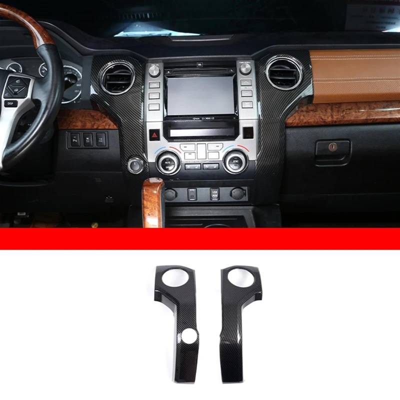 Dekoration Der Mittelkonsole Für Toyota Für Tundra 2014 2015 2016 2017-2021 Fensterheber Schalter Dashboard Trim Navigation Panel Rahmen Abdeckung ABS Carbon Faser Innenleisten Automobilinnenraum(27) von SAIBOL