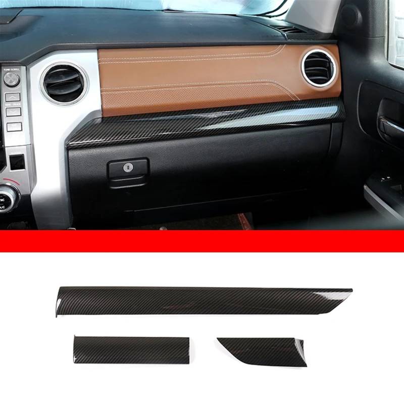 Dekoration Der Mittelkonsole Für Toyota Für Tundra 2014 2015 2016 2017-2021 Fensterheber Schalter Dashboard Trim Navigation Panel Rahmen Abdeckung ABS Carbon Faser Innenleisten Automobilinnenraum(13) von SAIBOL