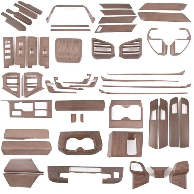 Dekoration Der Mittelkonsole Für Toyota Für Tundra Für Sequoia 2022 2023 ABS Auto Center Konsole Innenräume Kit Trim Aufkleber Auto Zubehör Automobilinnenraum(Style A 51 PCS) von SAIBOL