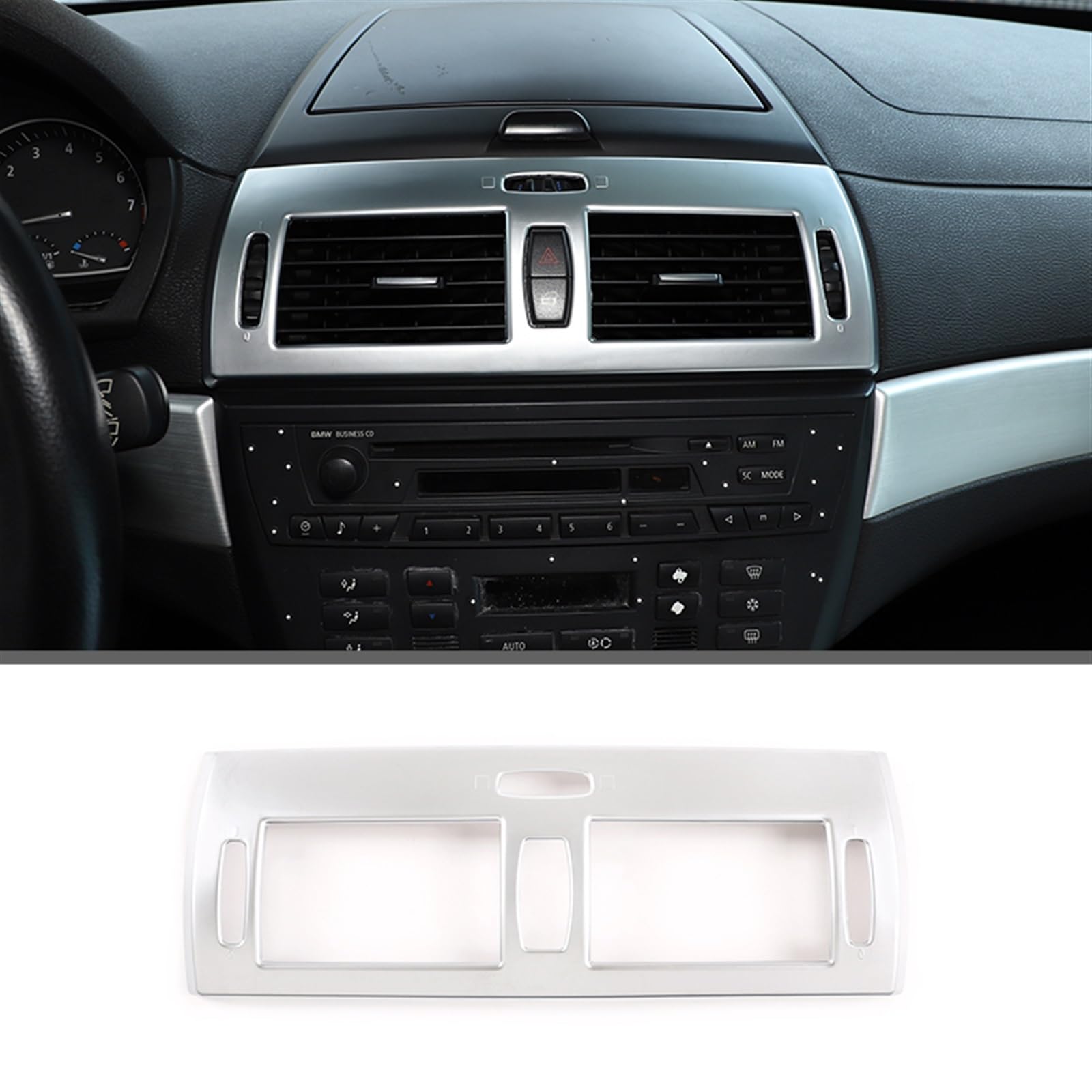 Dekoration Der Mittelkonsole Für X3 Für E83 2006 2007 2008 2009 2010 ABS Auto Gangschaltung Lenkrad Klimaanlage Steckdose Rahmenabdeckung Trim Aufkleber Autozubehör Automobilinnenraum(3) von SAIBOL