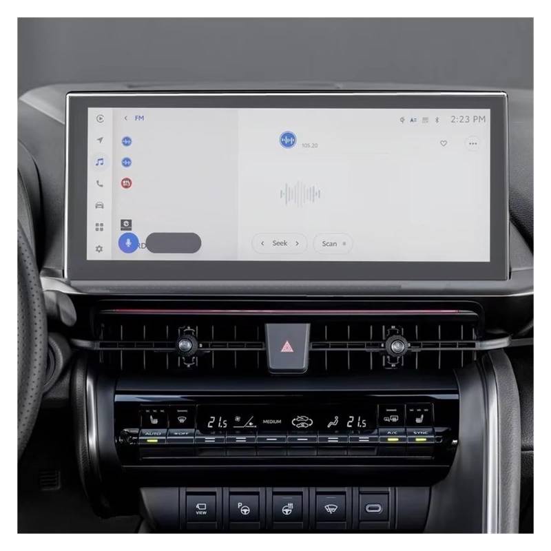 Displayschutz-Folie Für Toyota Für C-HR 2024 12,3 Zoll Autoinnenraum-Mittelkonsole Transparente Anti-Kratzfolie Zubehör TPU-Schutzfolie Displayschutzfolie von SAIBOL