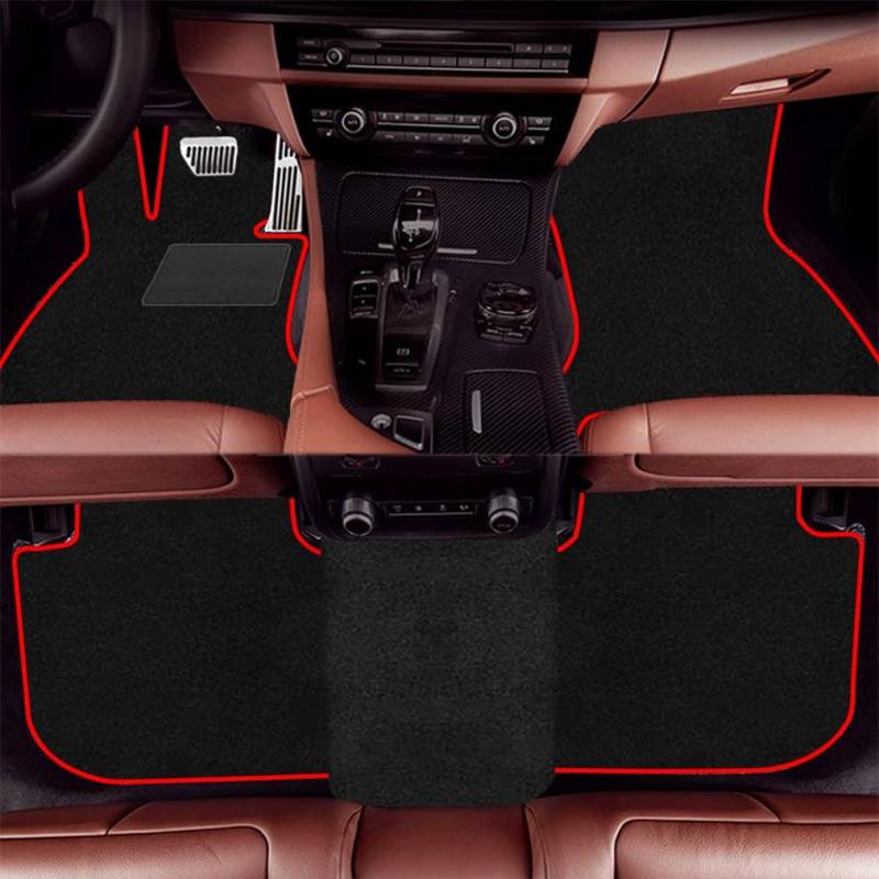 SAINANAR Fußmatten für Mercedes für C-klasse 2021-Present W206 LWD Long-Wheelbase Driver AWD All Wheel Drive,mit Befestigungsknöpfen Matten Teppiche Autozubehör von SAINANAR