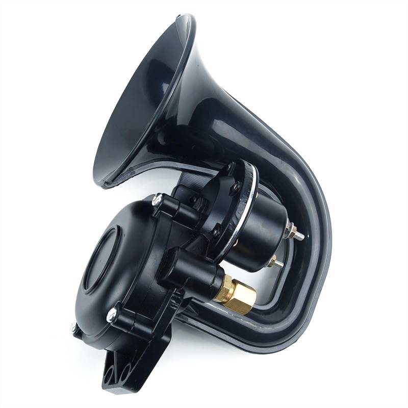 Luftbetriebene Horn 1pc für auto lkw Scania Scania schwarz 48w 24 v 300db Schnecke Horn Laut klar sound Auto modifikation Zubehör von SAITOM