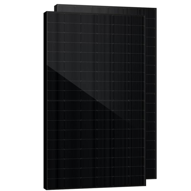 SAKETE Solarpanel 900W +180W, Solarmodul N-Typ Full Black Bifazial PV Modul, 108 Halbzellen, SMBB Technologie, geeignet für Balkonkraftwerk, 450W PV Panel x 2 von SAKETE