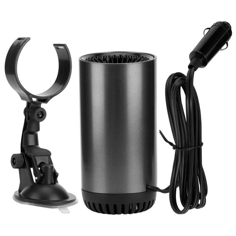 SALALIS 2 In 1 Auto Heizungsgebläse Autoheizung, 150 W Auto Heizlüfter Plug-in Auto Windschutzscheibengebläse Defroster mit Saugnapf für Windschutzscheibe Entfroster Demister(Schwarz) von SALALIS