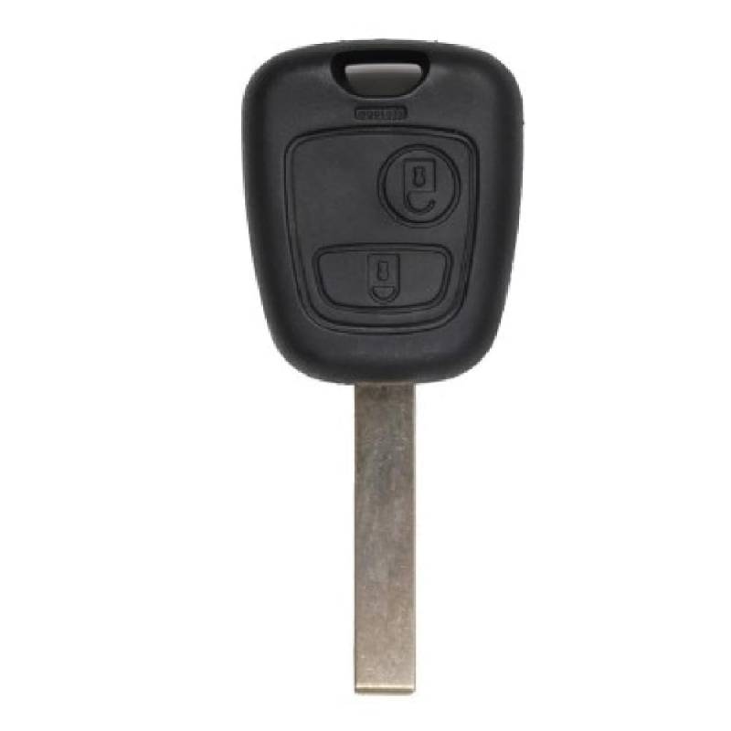Ersatzgehäuse für Autoschlüssel, Schlüsselhülle mit 2 Knöpfen, kompatibel mit Citroen C1 C2 C3 (2003-2006)- Peugeot 307 407 Partner von SALPIE