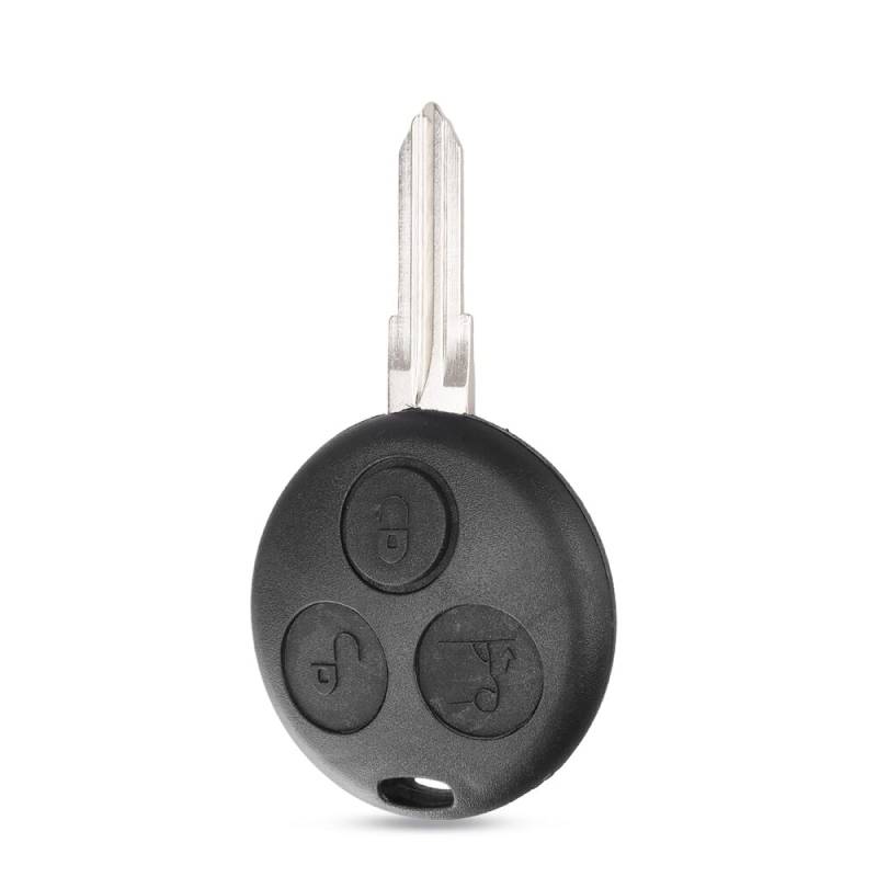 SALPIE Ersatz-Schlüsselgehäuse mit Fernbedienung, kompatibel mit Smart 450, 3 Tasten mit Klinge (Guscio, Guscio) von SALPIE