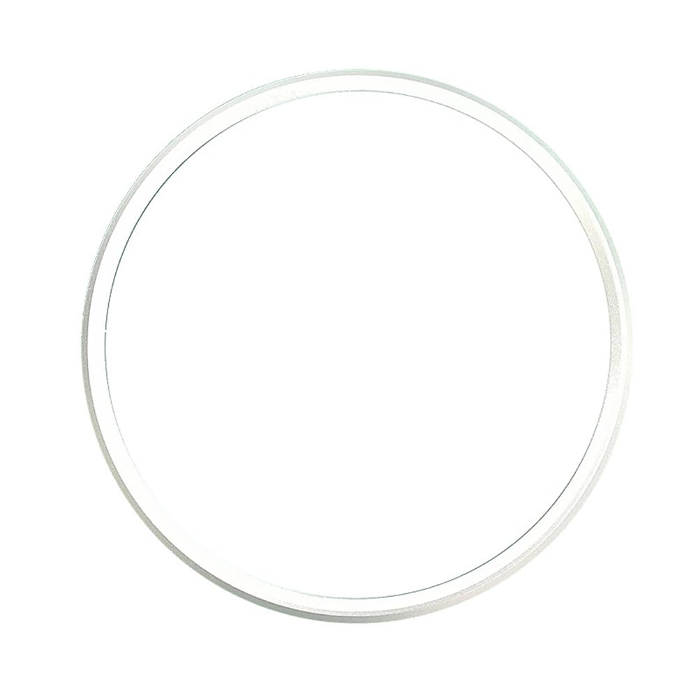 Lenkrad Ring Dekoration Trim für Porsche Cayenne Panamera Macan 911, Aluminium-Legierung Ring Trim Cover Aufkleber (Silber) von SAMTN