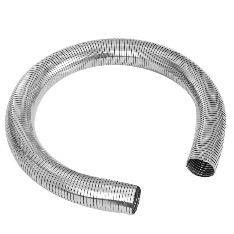 Auto Auspuff Endrohr 1 M Länge Flexibles Auspuffrohr Schnellreparaturrohr 201 Edelstahl 25Mm - 59Mm Kanallüftung Rauch Heißluftdampf Auspuffspitzen von SAMWDK