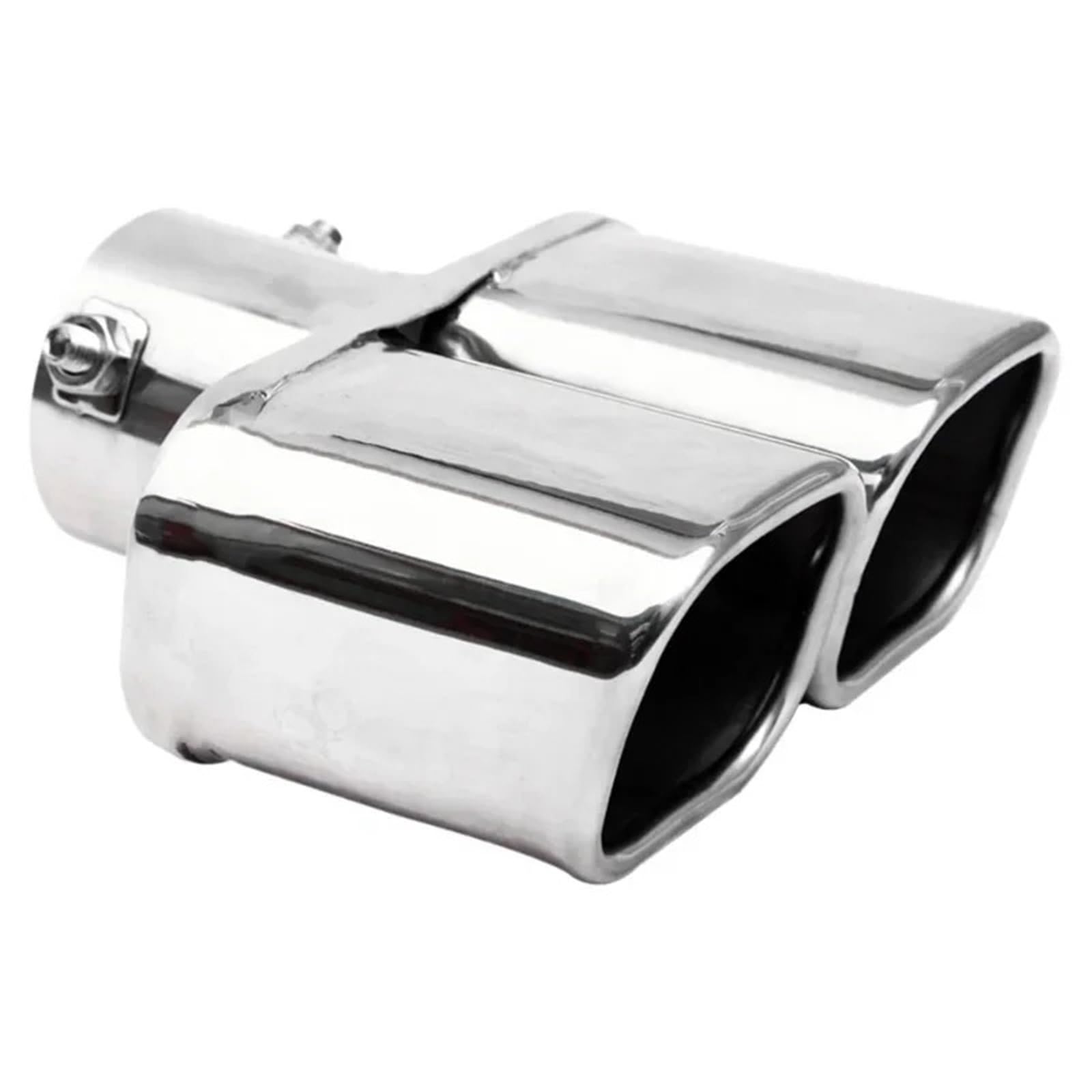 Auto Auspuff Endrohr 1 Stück Silber/Schwarz Auto Doppelauspuffspitze Quadratisches Auslassrohr Universal Edelstahl Schalldämpfereinlass 2,5" 3" Auspuffspitzen Auto Auspuff Endrohr 1 Stück Silber/Schwarz Auto Doppelauspuffspitze Quadratisches Auslassrohr Universal Edelstahl Schalldämpfereinlass 2,5" 3" Auspuffspitzen von SAMWDK