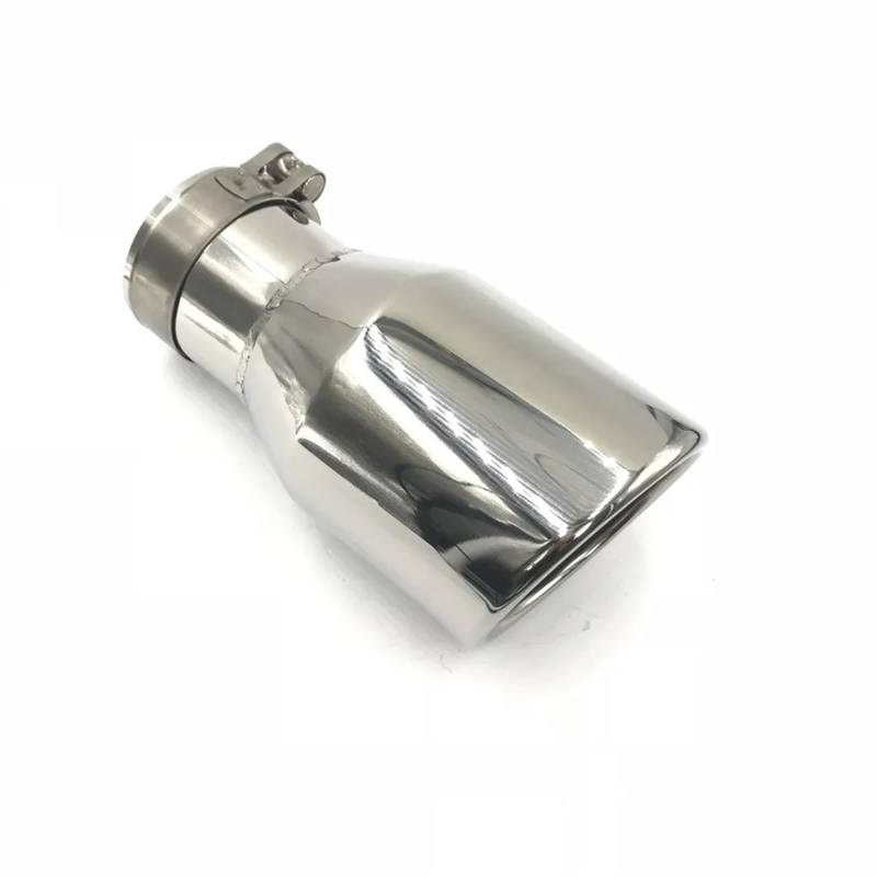 Auto Auspuff Endrohr 1 Stücke Auto Auspuff Tip Muffler Universal Modifizierte Schwanz Rohr 304 Edelstahl Chrom Rohr Auspuffspitzen von SAMWDK