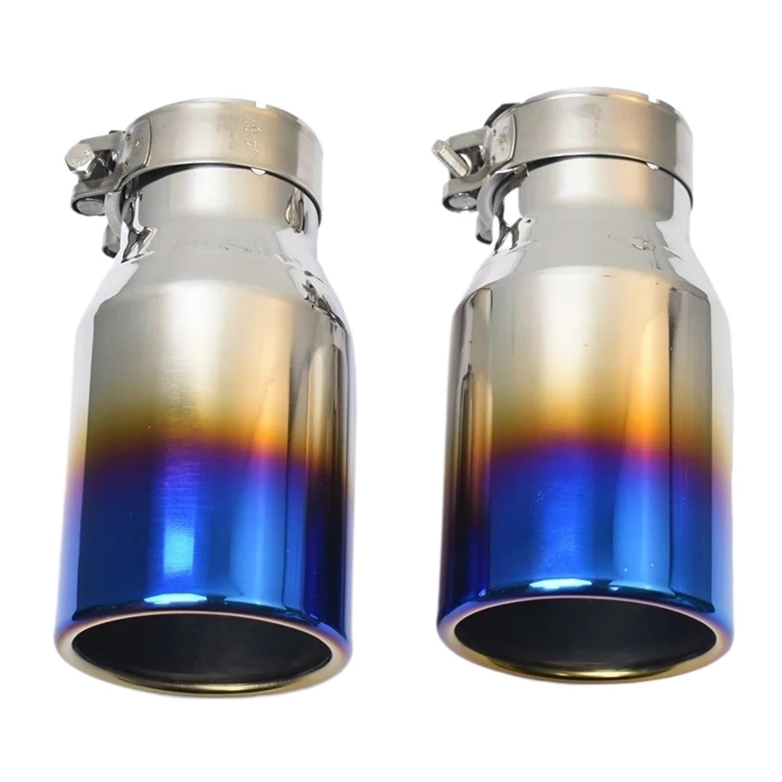 Auto Auspuff Endrohr 1Pcs Universal Blau Edelstahl Flache Flansch Auspuffrohr Lockige Schalldämpfer Spitze Auspuffspitzen Auto Auspuff Endrohr 1Pcs Universal Blau Edelstahl Flache Flansch Auspuffrohr Lockige Schalldämpfer Spitze Auspuffspitzen von SAMWDK