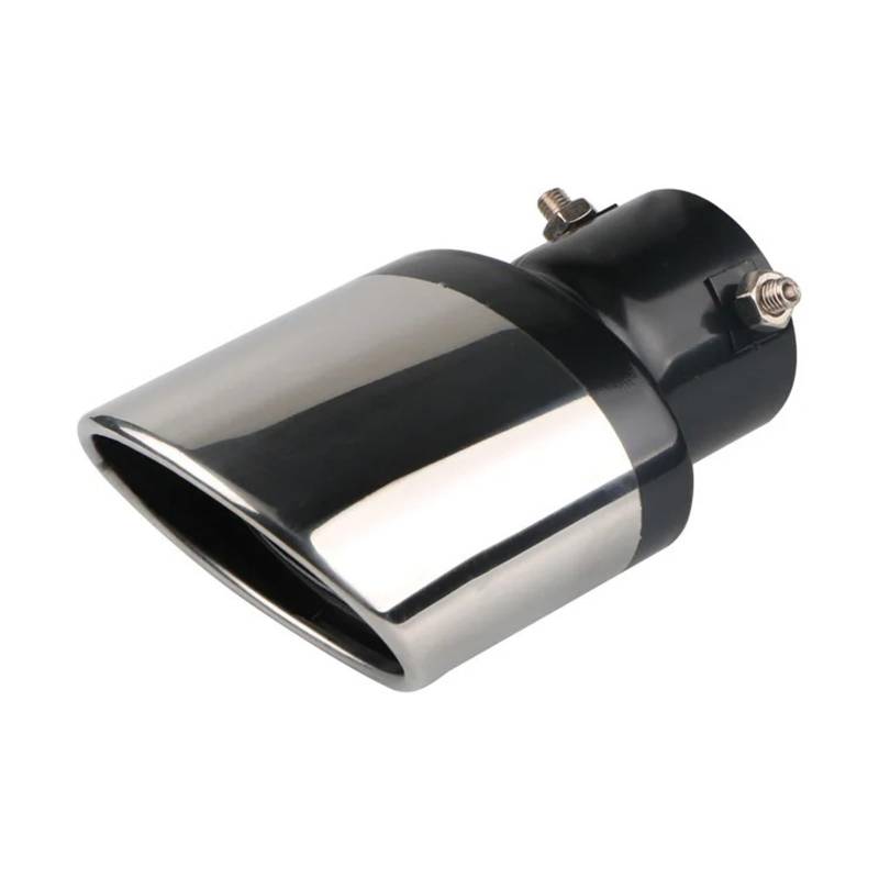 Auto Auspuff Endrohr 63mm Universal Auto Auspuff Schalldämpfer Spitze Runde Edelstahl Rohr Schwanz Zubehör Auspuffspitzen von SAMWDK