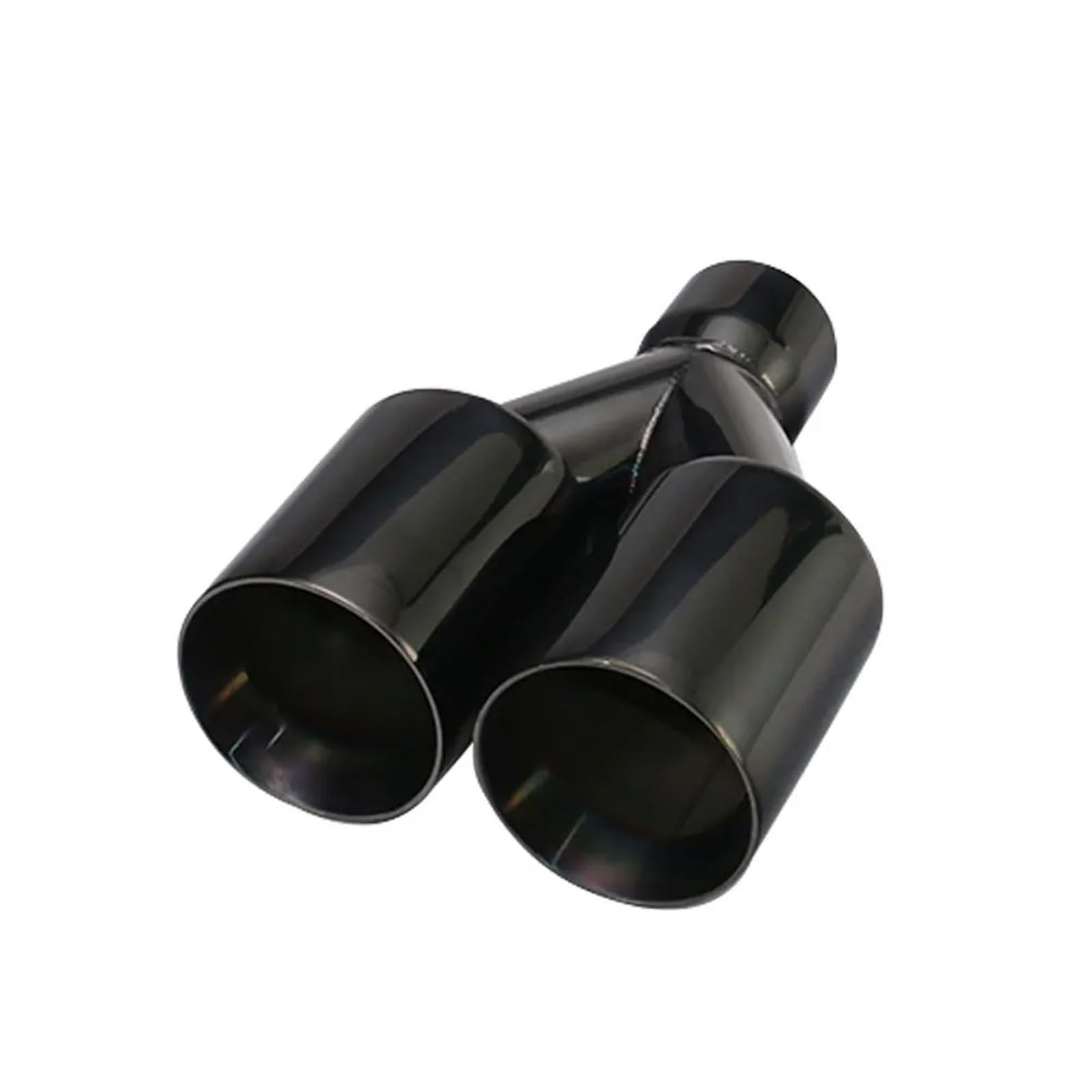 Auto Auspuff Endrohr Auto-Auspuffendrohr-Schnittstelle, 51 Mm, 63 Mm, Flach, Doppelauslass, Universelle Schalldämpferspitzen Aus Edelstahl, Schwarz Auspuffspitzen Auto Auspuff Endrohr Auto-Auspuffendrohr-Schnittstelle, 51 Mm, 63 Mm, Flach, Doppelauslass, Universelle Schalldämpferspitzen Aus Edelstahl, Schwarz Auspuffspitzen von SAMWDK